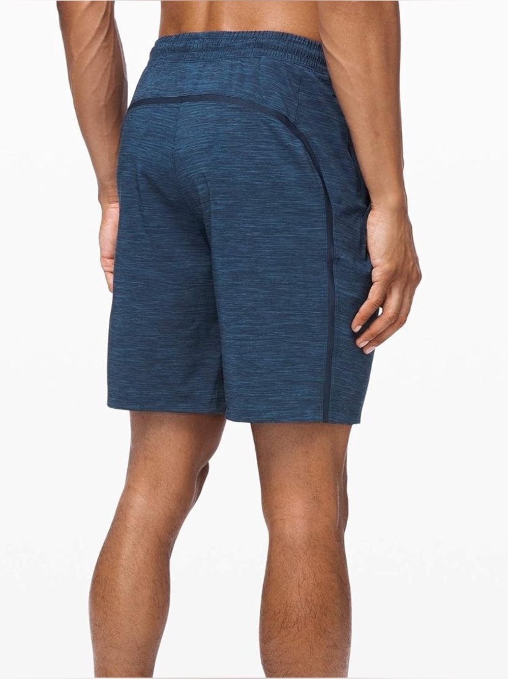 Lululemon pace breaker linerless 7” inseam men’s small heathered navy blue
